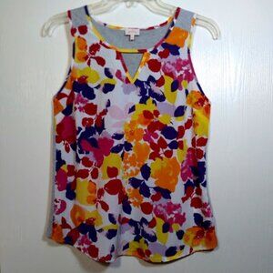 Floral Pixley Sleeveless Top: Small